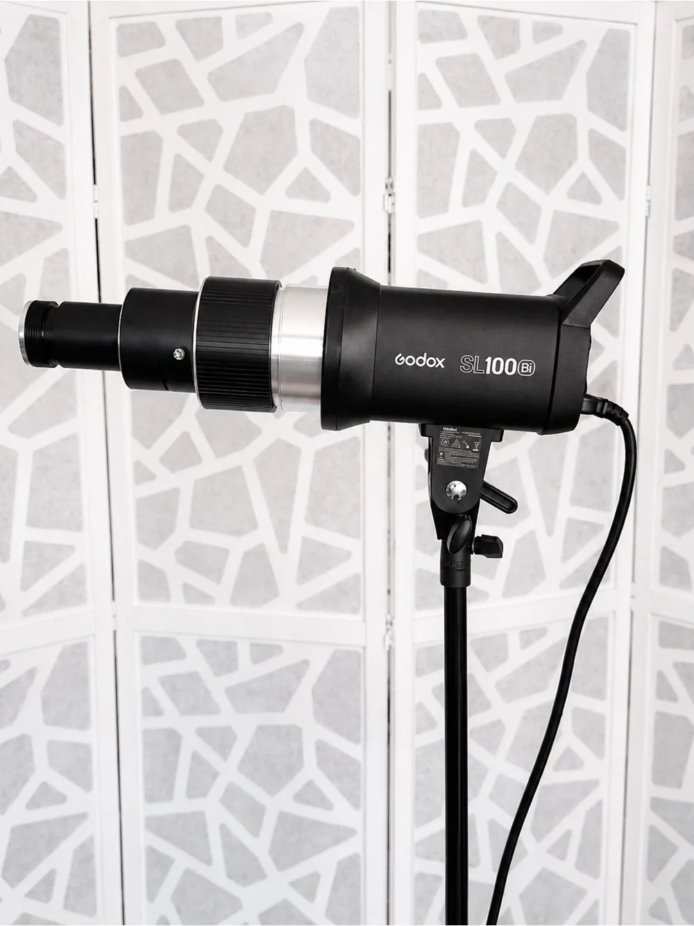 YSKE Optical Snoot Spotlight Projector Bowens Mount + 35 Gobos & 5 Color Gels